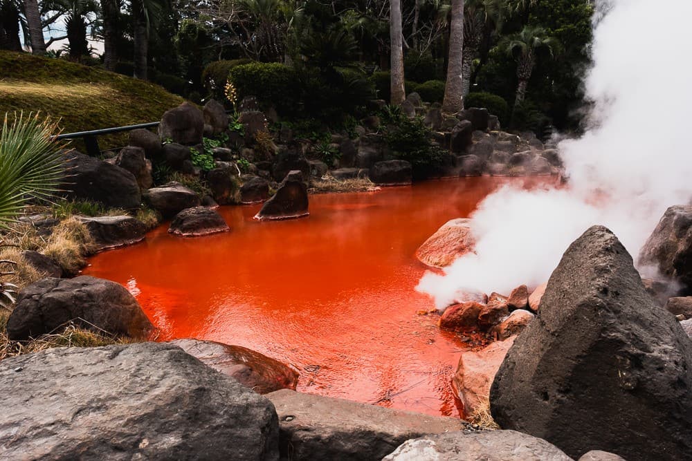 Beppu - Barevné prameny